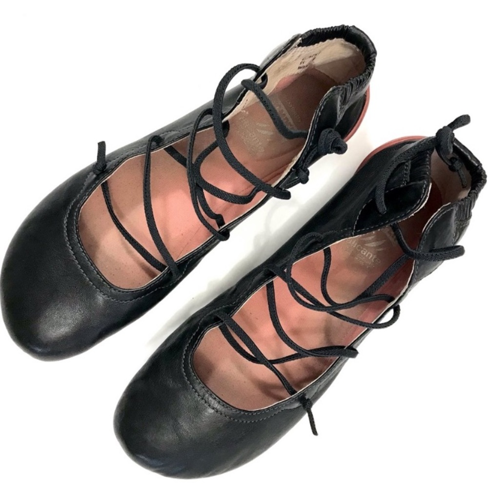 Camper ballet lace-up flats